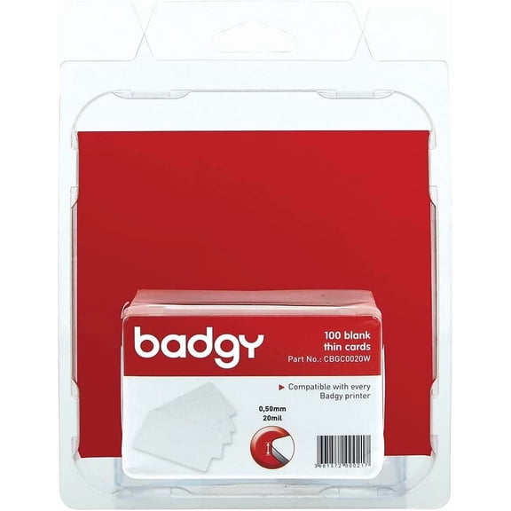 Blank Thin PVC Cards, White CBGC0020W