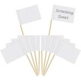 Blank Toothpick Flags Cheese Markers White Flags Labeling Marking for