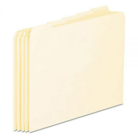 1PC Pendaflex Blank Top Tab File Guides, 1/5-Cut Top Tab, Blank, 8.5 x 11, Manila, 100/Box