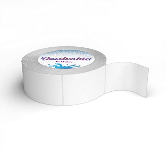 Blank White 1 X 2 Dissolvable Food Labels - Washes Off Qucikly No Residue - for Food Prepe and Rotation, Canning and More! Made in The USA (24 Pack)