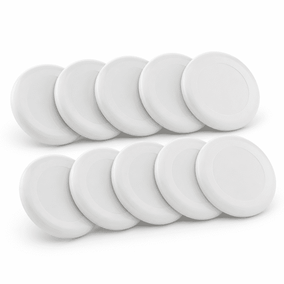 Blank - White 10 flying discs 9.25 Inch Outdoor Lawn and Beach Game