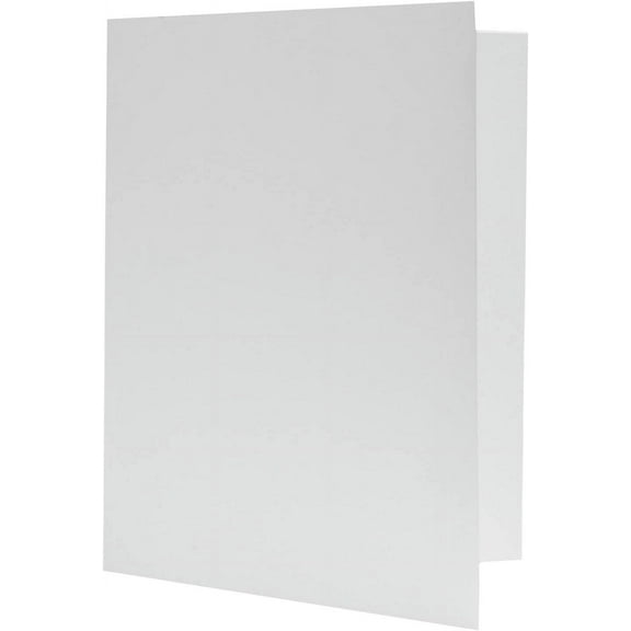 Blank White 3" x 5" Photo Folders - Pack of 100
