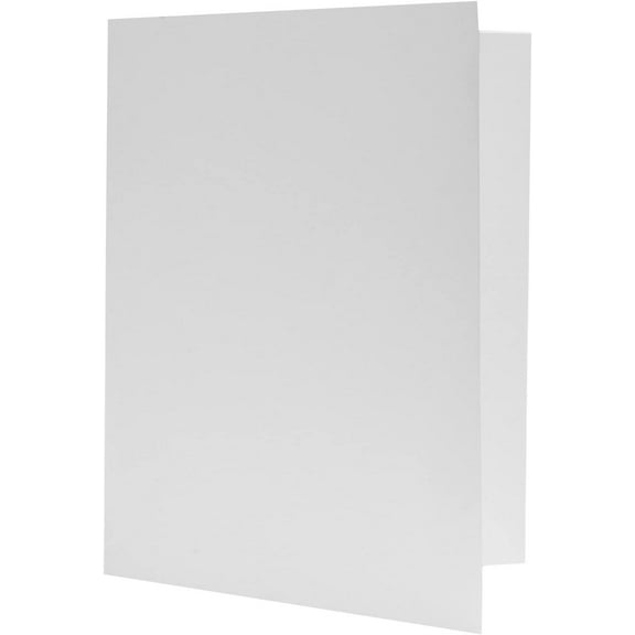 Blank White 4" x 6" Photo Folders - Pack of 100