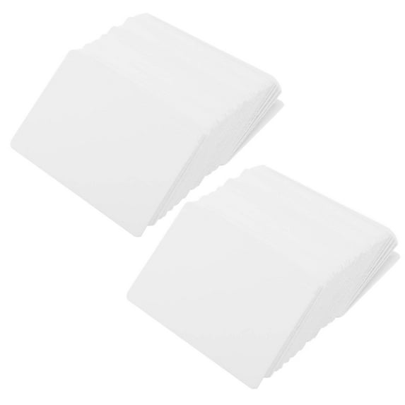 Blank White Cardboard Paper Message Card Business Cards Word DIY Tag ...