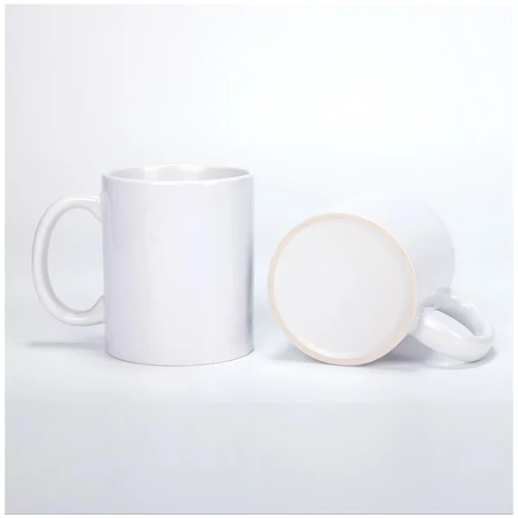 Blank White Coffee Mug 11oz High-Quality Ceramic Cup for Customization Perfect for Sublimation Printing, Gifts, and Personal Use