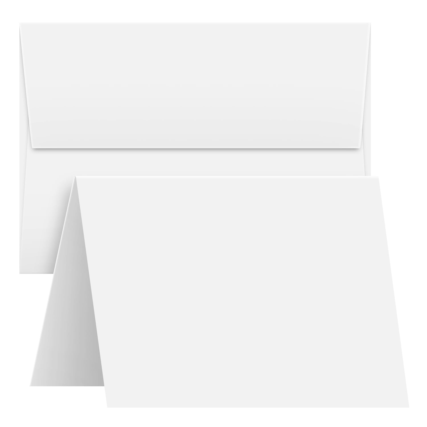 Blank White Greeting Cards with Envelopes Set - Great for Business, Wedding Invitations, Bridal and Baby Shower, Holiday and Birthday Cards | 80lb Cover (216gsm) | 4.5" x 6" (A6) | Bulk Pack of 50