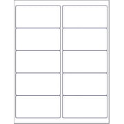 Blank White Permanent Adhesive Labels for Laser/Ink Jet Printer 4 x 2 - 10 Per Page | 250 Labels