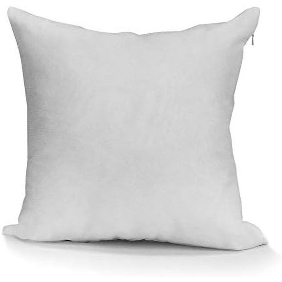 Blank White Sublimation Polyester Pillow Cover - 18â x 18â / 45 cm x 45 cm with hidden zipper (10 Pack) DÃ©cor Heat Press Printing Throw Pillow Cover