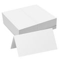 thumbnail image 2 of 100 White Linen Finish Table Place Cards – Blank Name Cards For Weddings & Parties 2 of 5