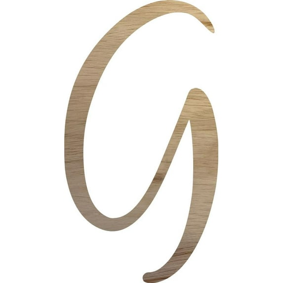 Blank Wood Craft Letter G, Wooden Alphabet Letter 8'' Tall Craft, DIY Wall Hanging