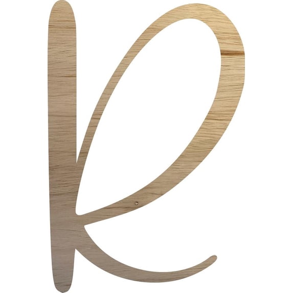 4 Inch Rounded Letter R Blank Wood Craft Letter R, Wooden Alphabet Letter 8'' Tall Craft, DIY ...