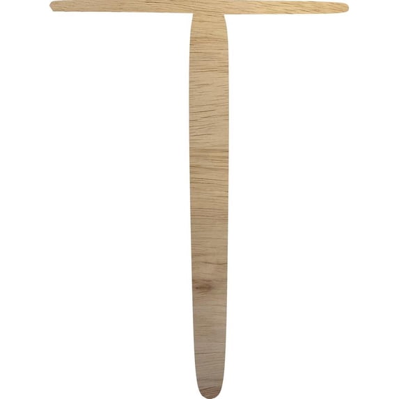 Blank Wood Craft Letter T, Wooden Alphabet Letter 18'' Tall Craft, DIY Wall Hanging