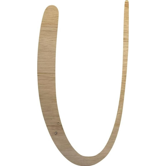 Blank Wood Craft Letter U, Wooden Alphabet Letter 8'' Tall Craft, DIY Wall Hanging