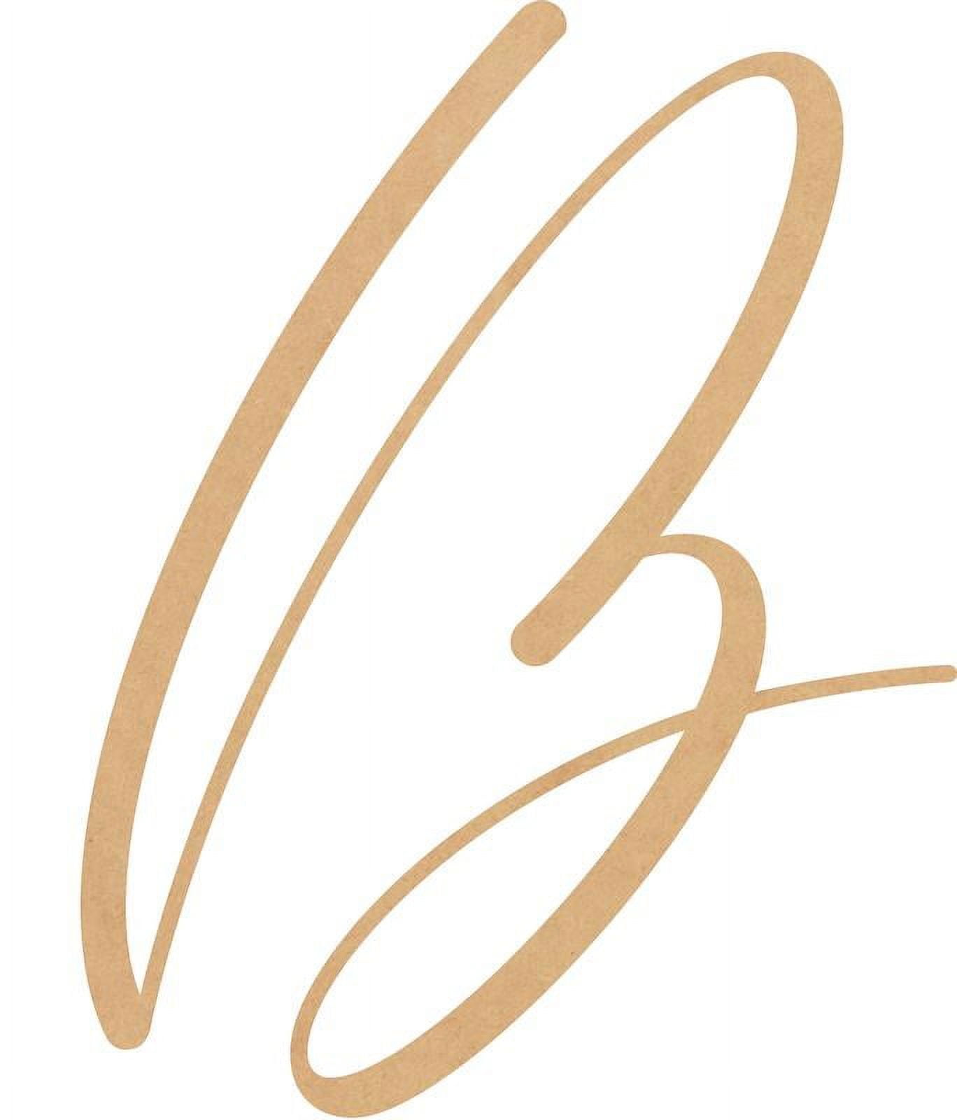 Blank Wood Letter B, Craft Alphabet 16'' Tall MDF Wall Décor, Bellany