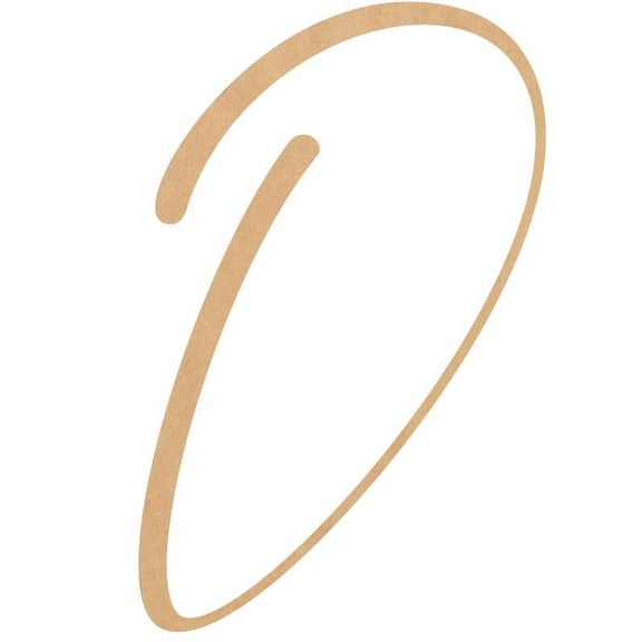 Blank Wood Letter D, Craft Alphabet 8'' Tall MDF Wall Décor, Bellany
