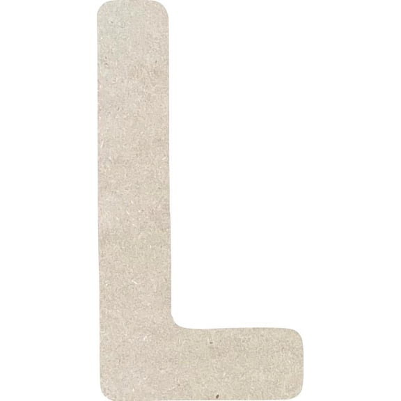 Blank Wood Letter L, Craft Alphabet 8'' Tall MDF Wall Décor, Rawles