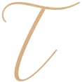 thumbnail image 1 of Blank Wood Letter T, Craft Alphabet 8'' Tall MDF Wall Décor, Bellany, 1 of 3