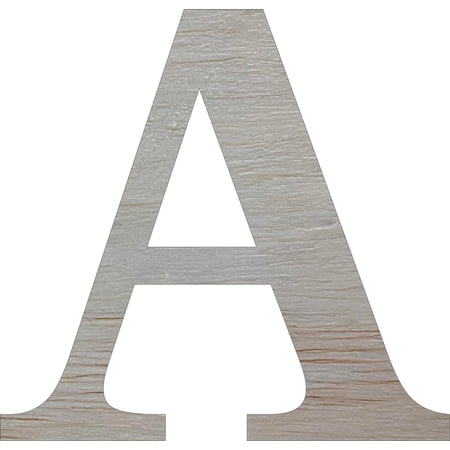 Blank Wooden 8'' Times Letter A, Paintable Craft Shape