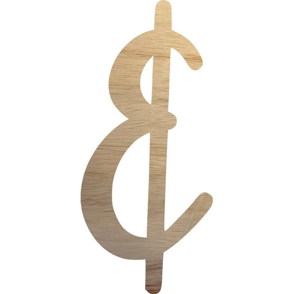 Blank Wooden Craft Letter &, Unfinished 3'' Tall Wood Alphabet Letter, Wall Hanging Hometown