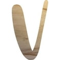 thumbnail image 1 of Blank Wooden Craft Letters, Wood Alphabet 8'' Tall Letter V, Jacklin DIY Font, 1 of 5