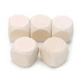 thumbnail image 1 of Blank Wooden Dice Unfinished Square Block 6 Sided Wood Cubes with Rounded Corner, 1 of 6