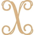 thumbnail image 1 of Blank Wooden Letters, Unfinished 5'' Tall Monogram X, Wooden Craft Letter, 1 of 2