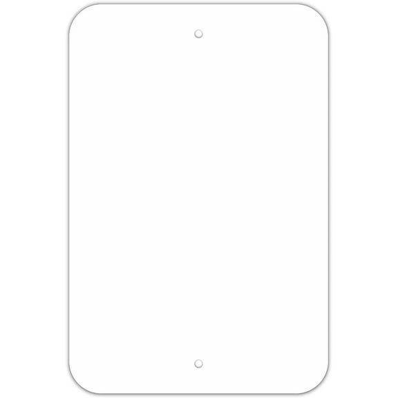 Blank Write-On Metal Sign, 8 x 12 Inches Rust Free Aluminum, UV Protected, Waterproof, Weather Resistant, Durable Ink, Easy to Mount