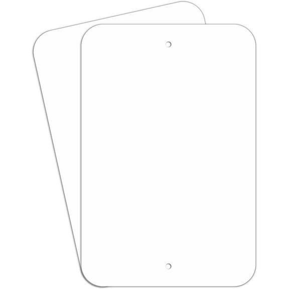 Blank Write-On Metal Sign, 8 x 12 Inches Rust Free Aluminum, UV Protected, Waterproof, Weather Resistant, Durable Ink, Easy to Mount