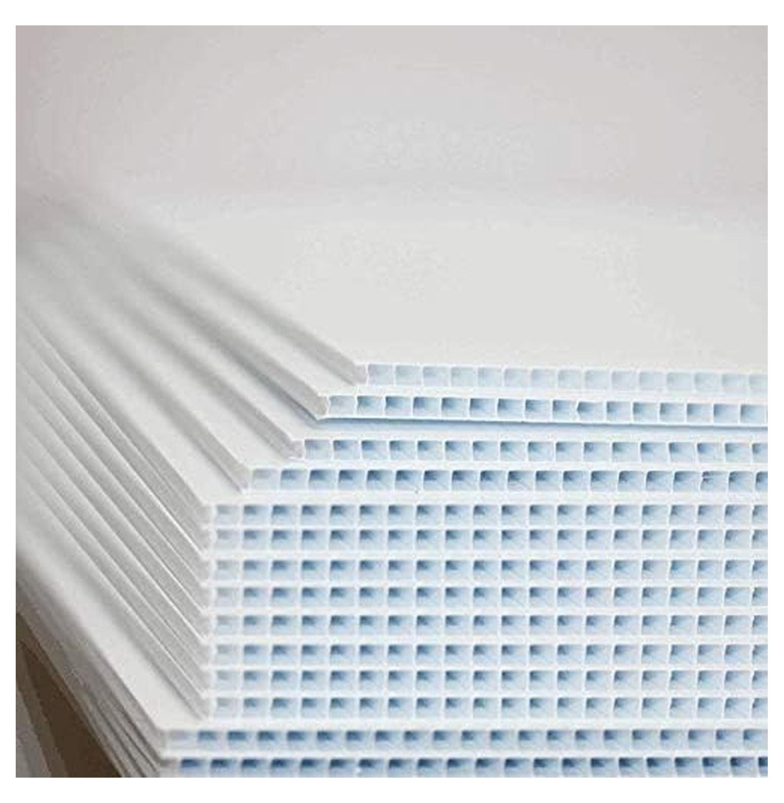 Blank Yard Signs 18x24 10 Pack - Corrugated Plastic Signs for Garage Sales, Open Houses, Events & Political Campaigns - 5MM Durable Waterproof Lawn Signs