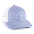 thumbnail image 1 of Blank and Custom Outdoor Cap OC770L Low Pro Ladies Trucker, Plastic Snap Closure-Heathered Blue/White, 1 of 4