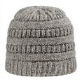thumbnail image 1 of Blank and Custom Outdoor Cap OC807 Oversized Pom Watch Caps-Heathered Grey, 1 of 3