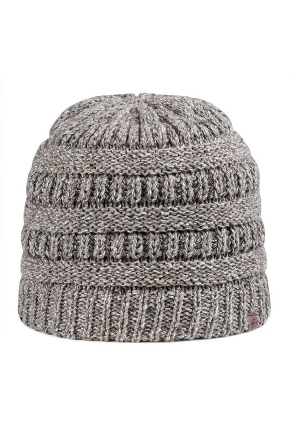 Blank and Custom Outdoor Cap OC807 Oversized Pom Watch Caps-Heathered Grey