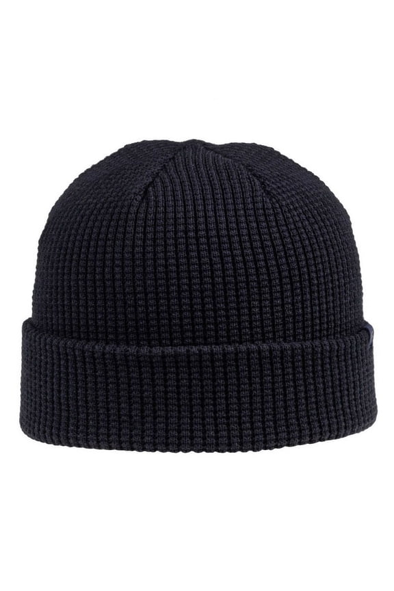 Blank and Custom Outdoor Cap OC808 Waffle Knit Watch Cap-Navy