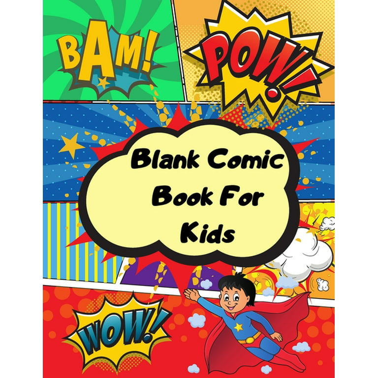 Blank Comic Books for Kids Ser.: Blank Books for Kids to Write Stories :  Cartoon Comic Drawing Panel for Create Your Own Comics Stories , Writing or  Sketching Your Idea and Design