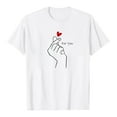 thumbnail image 1 of BlankRift Mens Tees Valentines Day Matching Couples T Shirts for Him and Her Crew Neck Short Sleeve Pullover Top Husband Wife Valentine Shirt Graphic Tees Men White S, 1 of 4