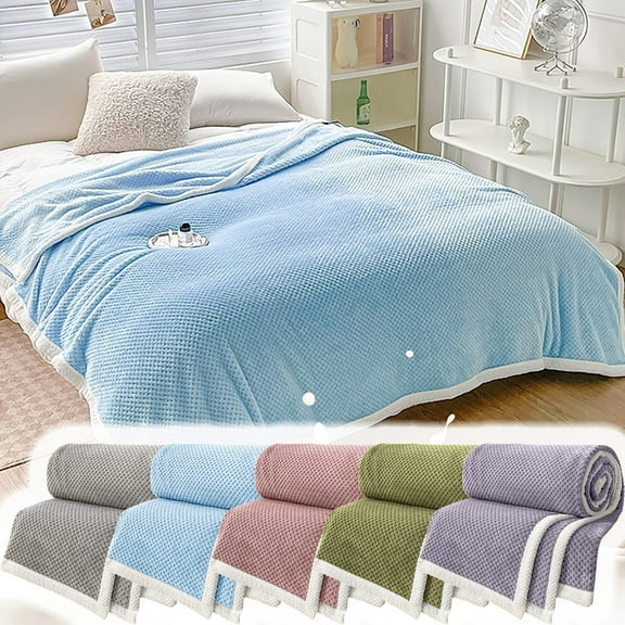 Blanket*1 Summer Ice Blanket Comfortable Cooler Quilt With Double Cold Effect & Absorbs Heat & Quickly Cool Down for Night Sweats Hot Sleepers & All Seasons Ideal Summer Blanket Blanket