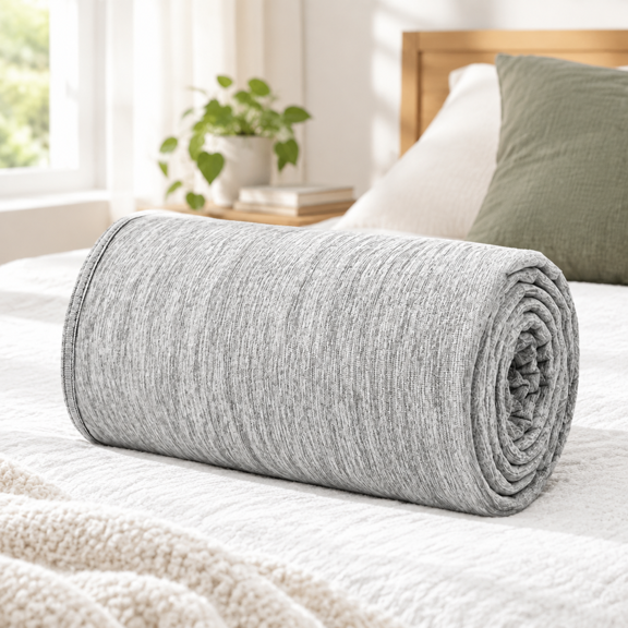 Blanket 60"x80" Q-max >0.5 Cool Fiber Gray
