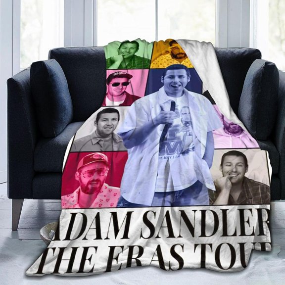 Blanket Adam Actors Sandler Throw Flannel Blankets Warm Soft Cozy Fuzzy Blanket for Bed Sofa Couch Camping Travel Gift Blankets for All Seasons 40""x30"", Black