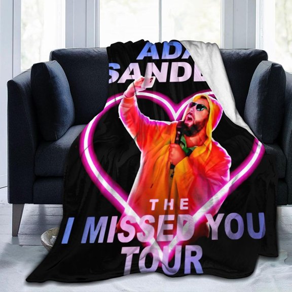 Blanket Adam Actors Sandler Throw Flannel Blankets Warm Soft Cozy Fuzzy Blanket for Bed Sofa Couch Camping Travel Gift Blankets for All Seasons 50"x40"
