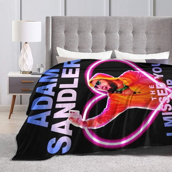 Blanket Adam Actors Sandler Throw Flannel Blankets Warm Soft Cozy Fuzzy Blanket for Bed Sofa Couch Camping Travel Gift Blankets for All Seasons 50"x40"