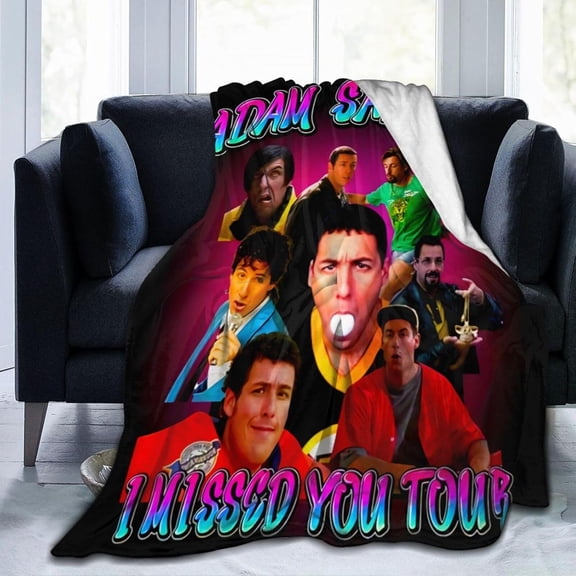 Blanket Adam Actors Sandler Throw Flannel Blankets Warm Soft Cozy Fuzzy Blanket for Bed Sofa Couch Camping Travel Gift Blankets for All Seasons 50"x40"
