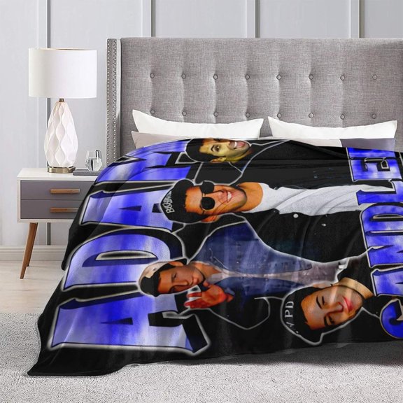 Blanket Adam Actors Sandler Throw Flannel Blankets Warm Soft Cozy Fuzzy Blanket for Bed Sofa Couch Camping Travel Gift Blankets for All Seasons 60""x50"", Black
