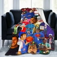 thumbnail image 1 of Blanket Adam Actors Sandler Throw Flannel Blankets Warm Soft Cozy Fuzzy Blanket for Bed Sofa Couch Camping Travel Gift Blankets for All Seasons 60""x50"", Black, 1 of 6