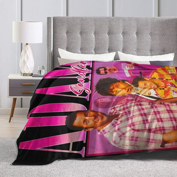 Blanket Adam Actors Sandler Throw Flannel Blankets Warm Soft Cozy Fuzzy Blanket for Bed Sofa Couch Camping Travel Gift Blankets for All Seasons 60"x50"