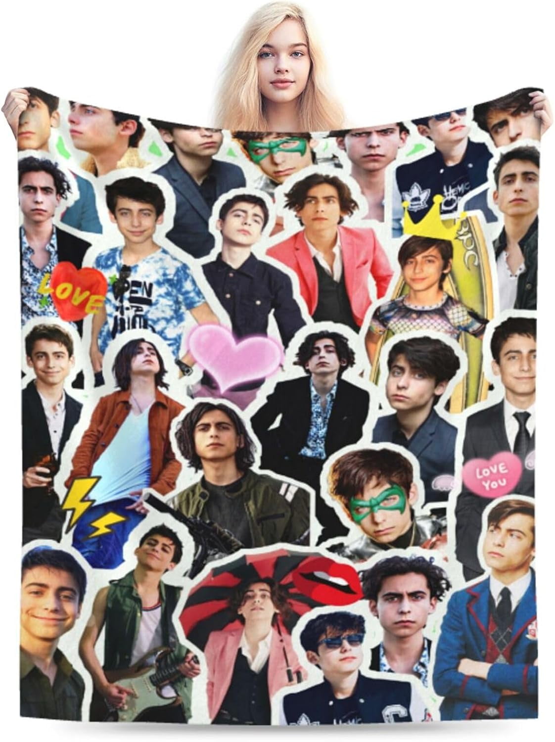 Blanket Aidan Gallagher Soft and Comfortable Warm Fleece Throw Blankets