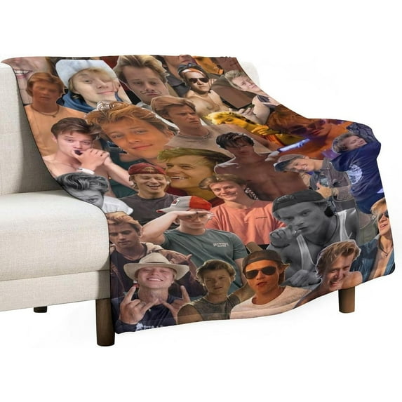 Blanket Air Conditioning Blanket Super Soft Travel Outdoor Flannel Blanket Fashion Personalized Gift Office Sofa Blanket Merch.60x80, Style