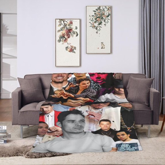 Blanket Anthony Ramos Soft and Comfortable Wool Fleece Throw Blankets Gift for Home Decoration Sofa Office car Camping Yoga Travel Home Decoration Cozy Plush Beach