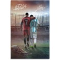 thumbnail image 1 of Blanket Art Football Stars Cristiano Rona_ldo and Lionel Mes_si #10 #7 Comfortable Warm Blanket, Soccer Fans Lightweight Bed Blanket for Four Season Blankets for Adult Child, 1 of 5
