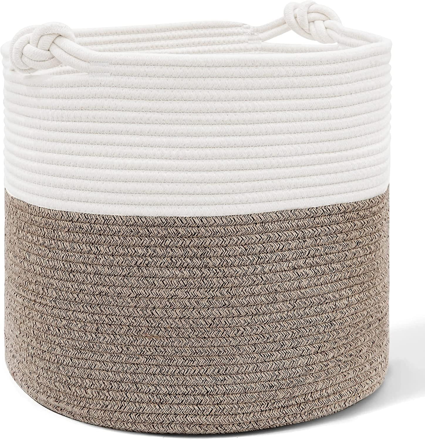 Blanket Basket Living Room 15.8" X 15.8" X 13.8", Large Basket Baby Toy