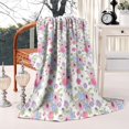 thumbnail image 1 of Blanket Beautiful Throw Blanket Ultra Soft Flannel Vintage Botanical Flower Blanket Gifts for Kids Adults 50x60in Soft Warm Cozy Throw Blanket for Home Chair Sofa Couch Bed, 1 of 1